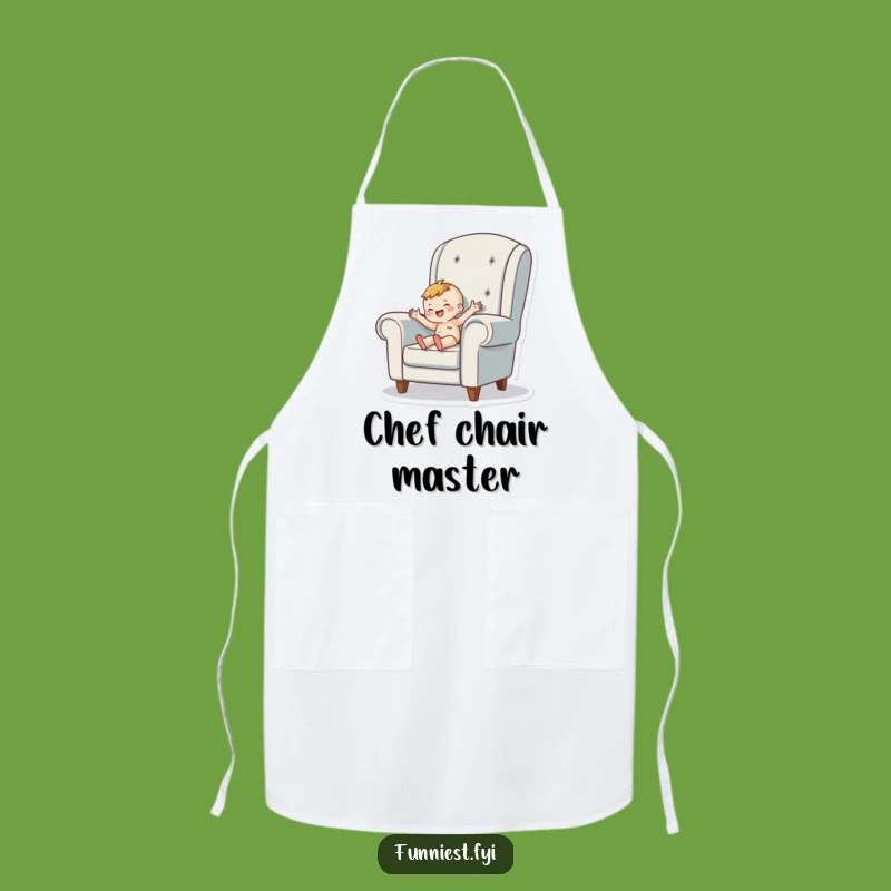Funny Tiny Person Armchair Apron - Cozy Kitchen Fun for Home Chefs