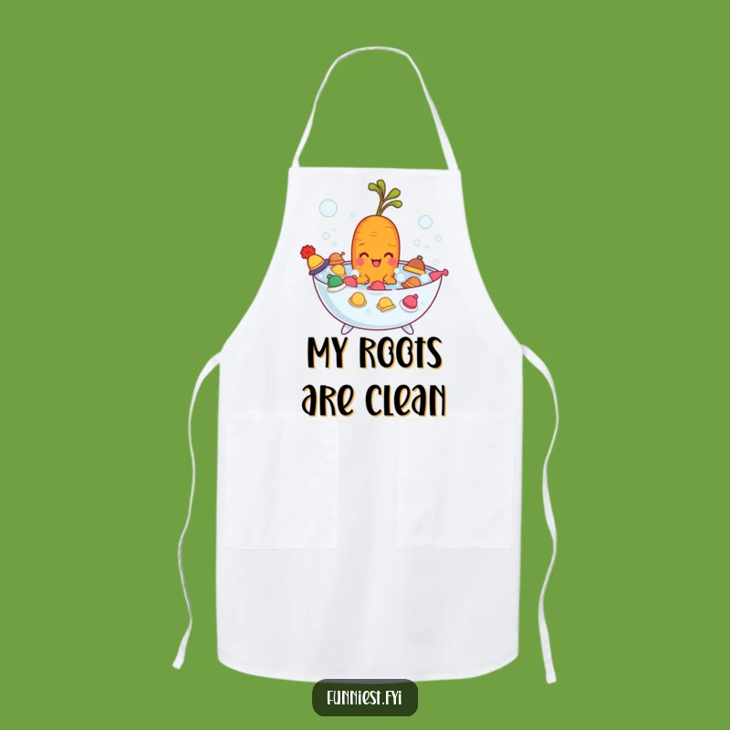 Funny Carrot Bubble Bath Apron: Chef Veggie Fun, Practical Funny Gift