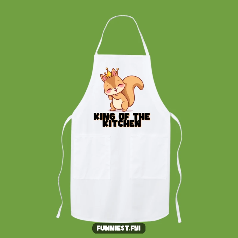 Funny Squirrel Royal Mess Apron - Cook with Comical Charm!