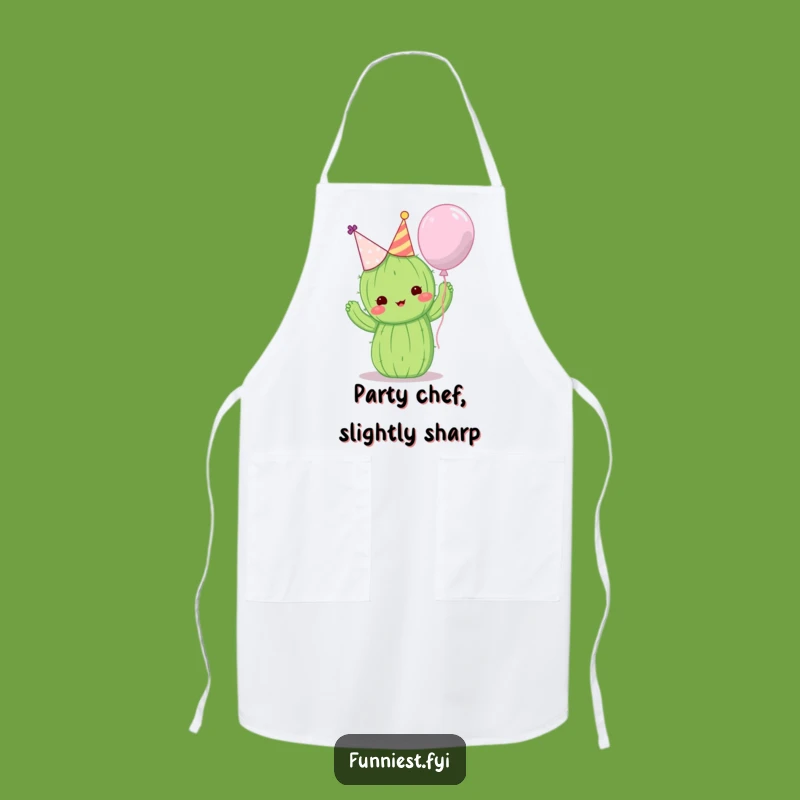 Funny Cactus Party Apron - Hilarious Cooking Accessory & Gift