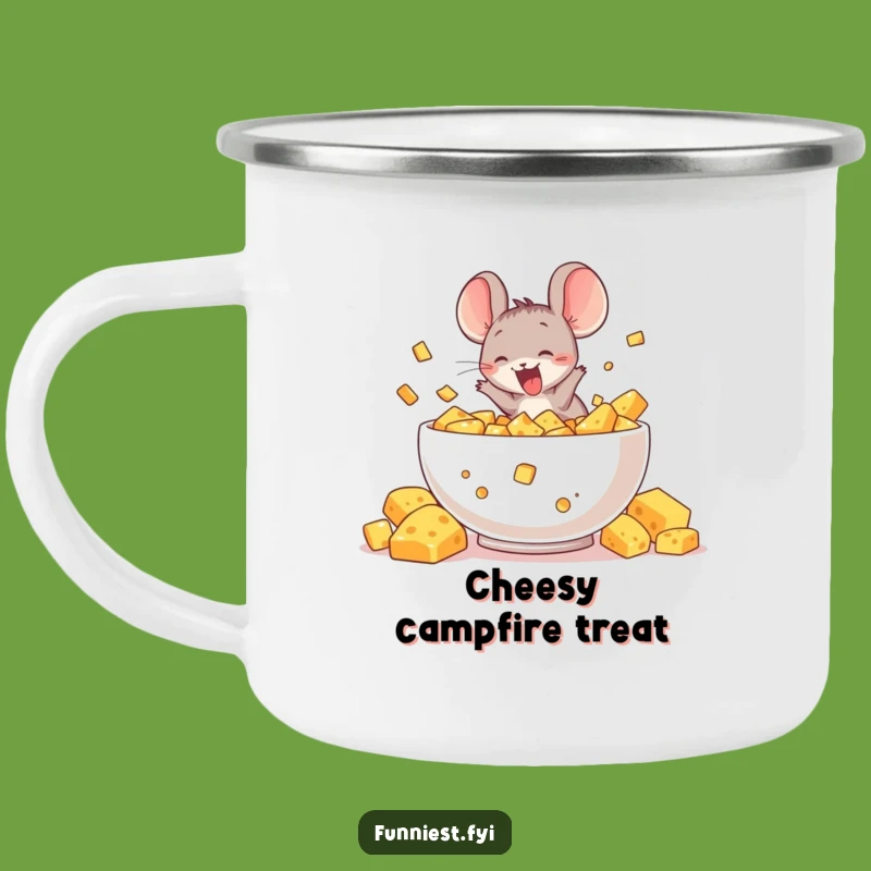 Funny Mouse Campfire Mug, A Hilarious Outdoor Companion for Cheese Lovers