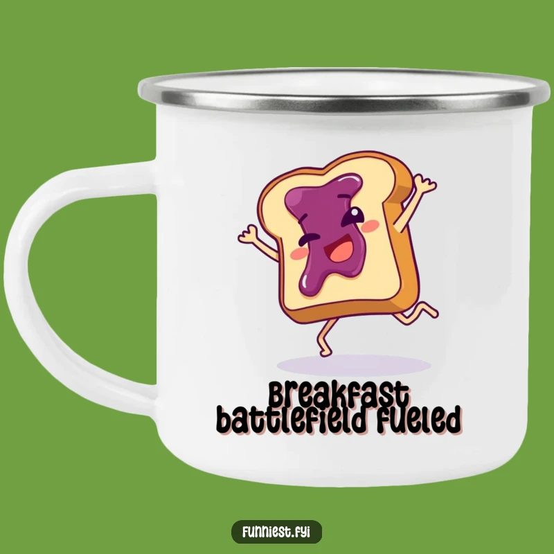 Funny Toast Cartwheel Camping Mug: Giggles by the Campfire with Jam