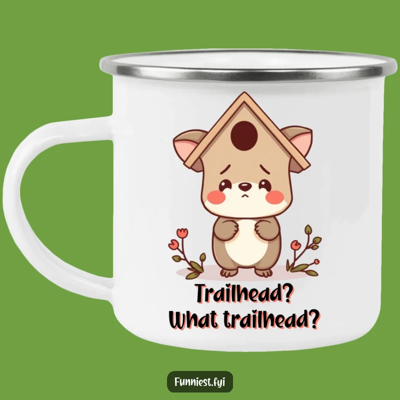 Funny Birdhouse Camping Mug: Lost Critter Adventure - Hilarious Outdoor Gift!