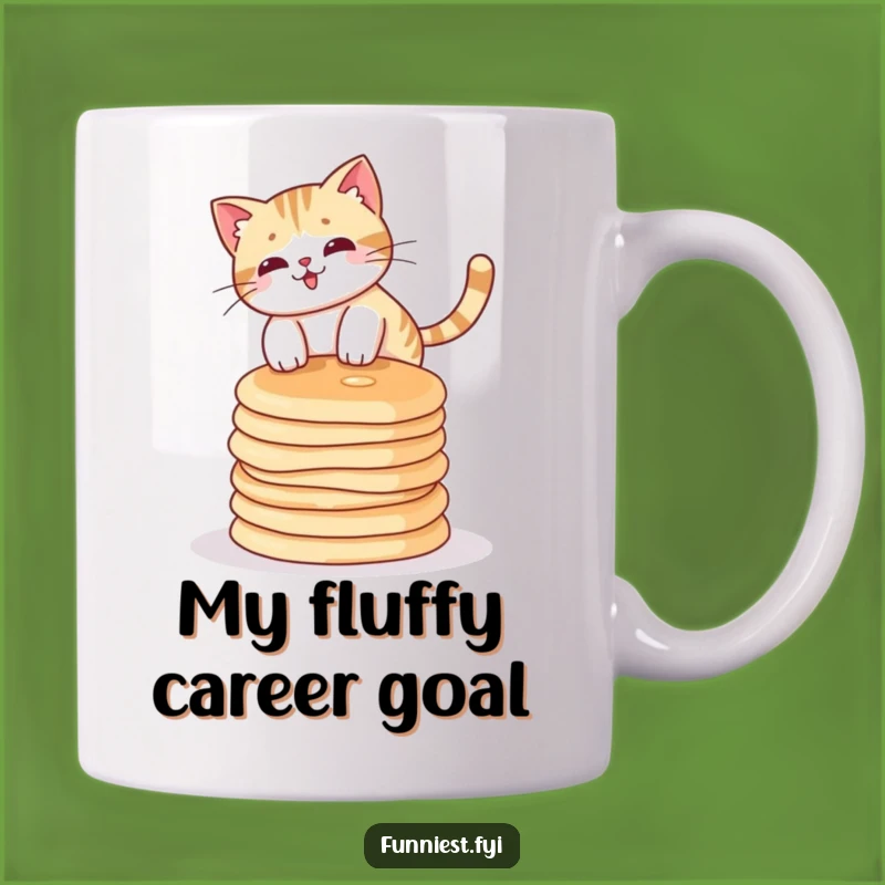 Funny Cat Pancake Balance Mug: Hilarious Coffee Cup for Cat Lovers