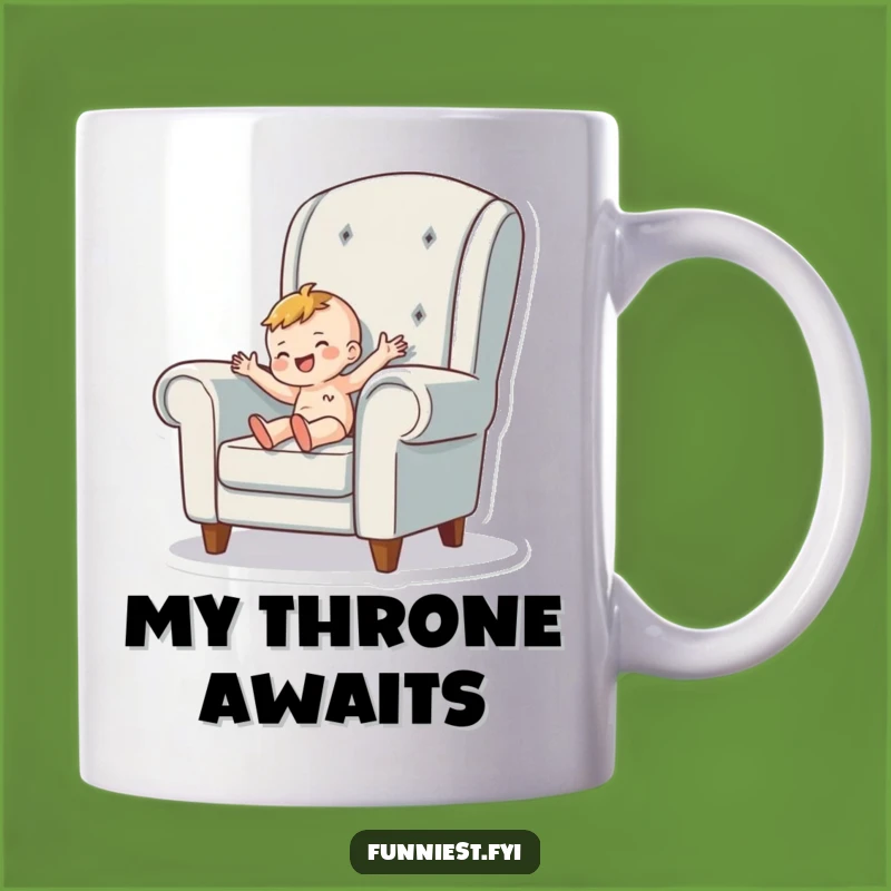 Funny Tiny Person Armchair Mug - Cozy Comfort & Humorous Gift