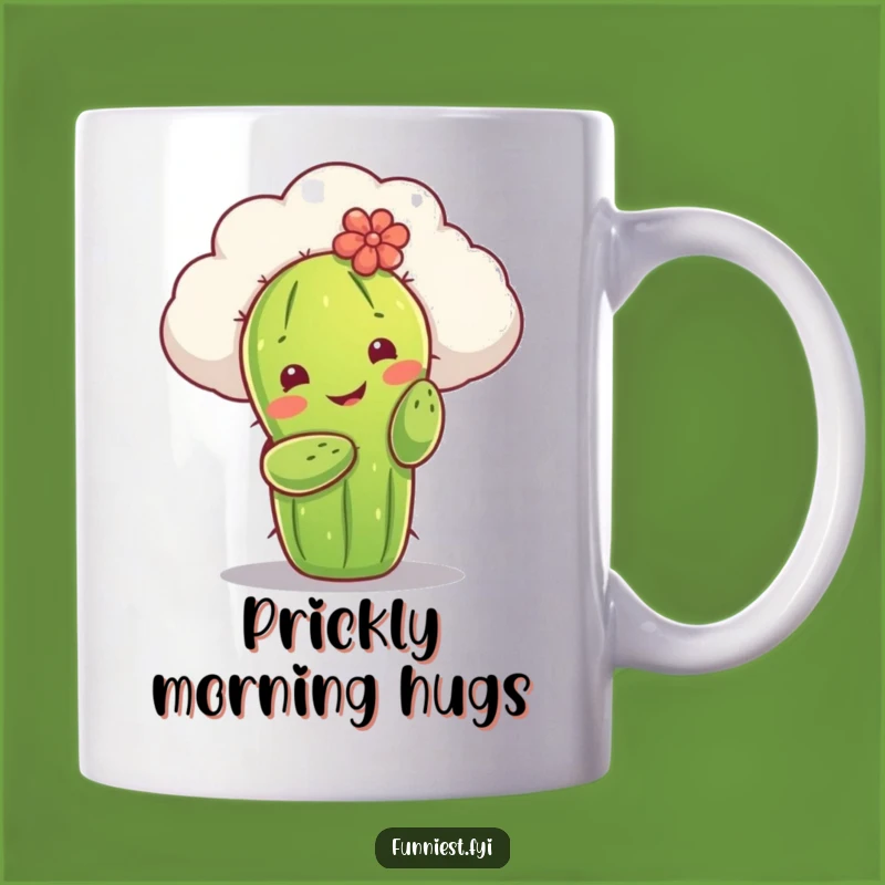 Funny Cactus Cloud Hug Mug: Whimsical Gift for Dreamers and Lovers