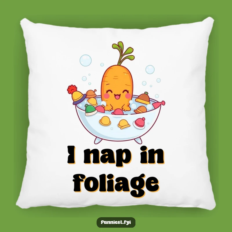 Funny Carrot Bubble Bath Pillow: Cozy Veggie Comfort, Adorable Funny Gift