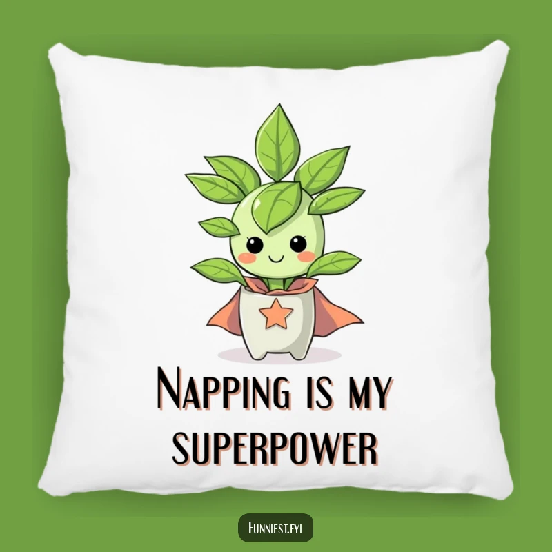 Funny Superhero Houseplant Pillow: Cozy Up with Hilarious Heroic Comfort