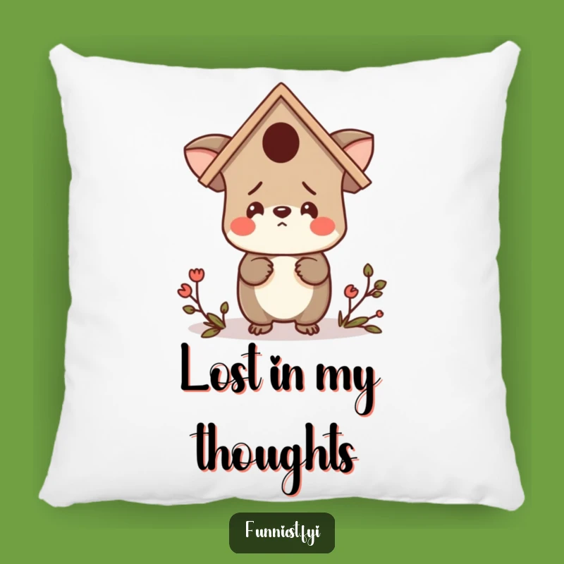 Funny Birdhouse Pillow: Lost Animal Cushion - Comfy and Hilarious Gift!