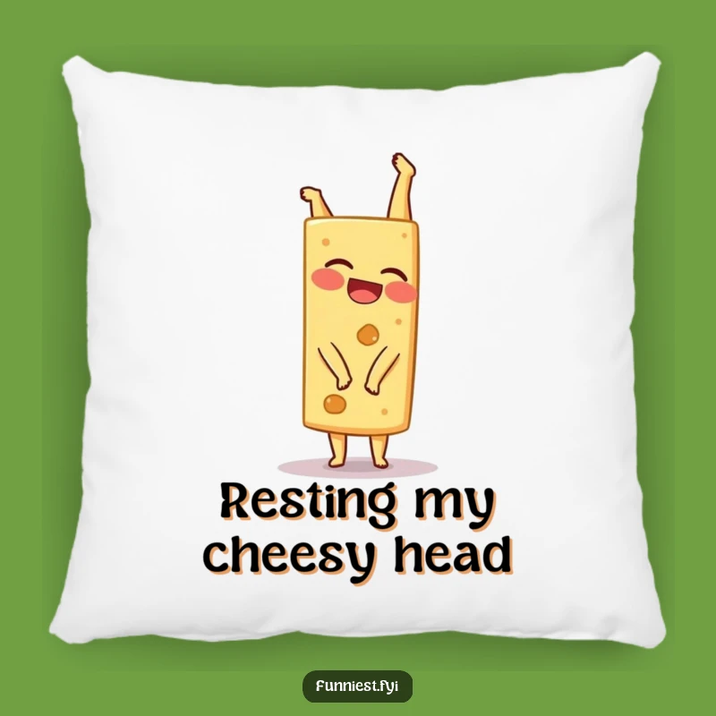 Funny Cheese Wedge Pillow - Giggling Handstand Comfort Gift