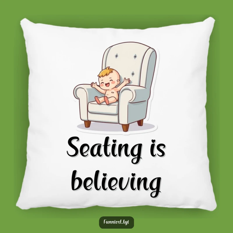 Funny Tiny Person Armchair Pillow - Ultimate Comfort & Cozy Charm