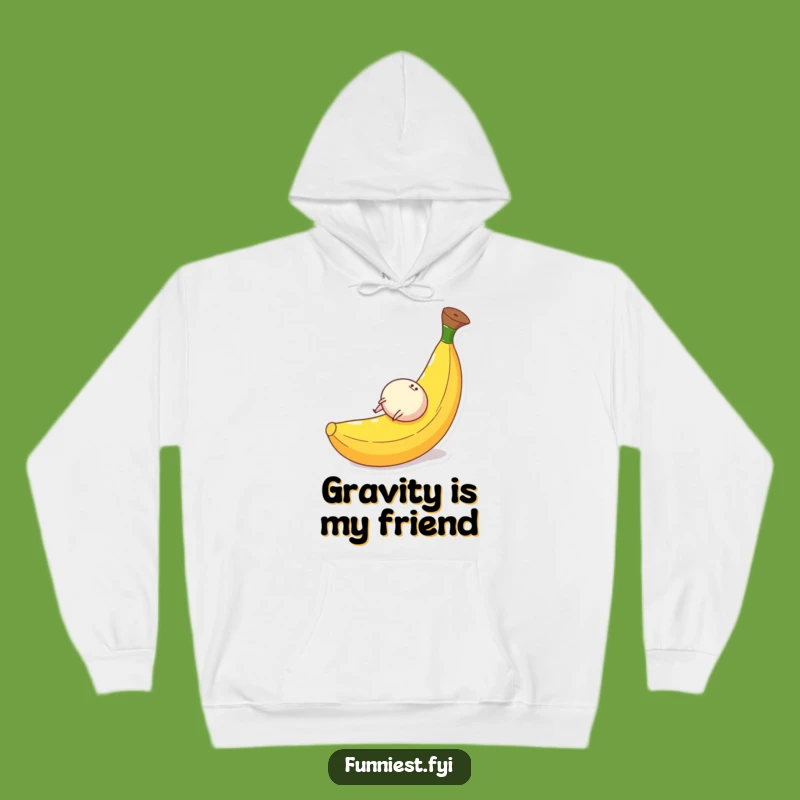 Cozy Funny Hoodie: Banana Peel Roll - Warm and Hilarious Character Gift!