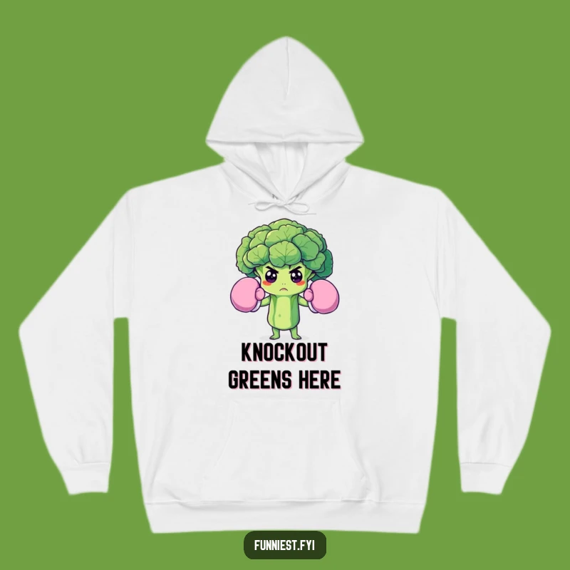 Funny Broccoli Boxer Hoodie: Stay Warm with Veggie Strength
