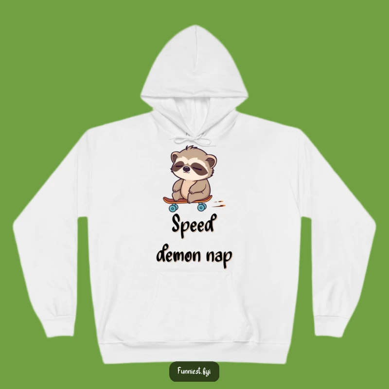 Funny Sloth Skateboard Hoodie: Cozy & Hilarious Sweatshirt for Lazy Thrills