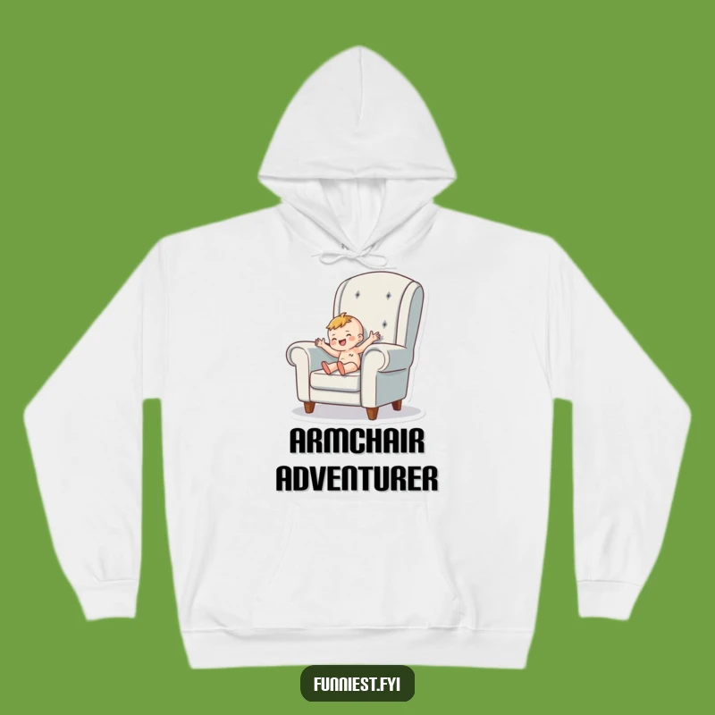 Funny Tiny Person Armchair Hoodie - Ultimate Cozy & Humorous Gift
