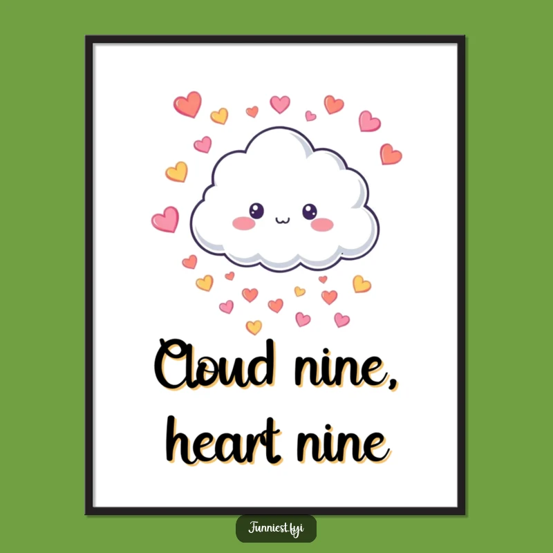 Free Printable Cloud Hearts Wall Art: Whimsical & Funny Downloadable Decor