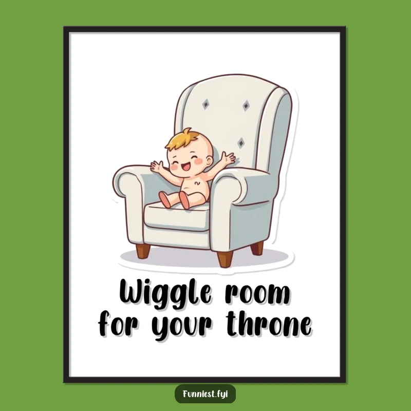 Free Printable Armchair Wiggle Wall Art: Cozy & Funny Downloadable Decor