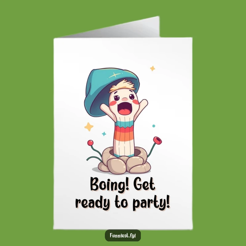 Funny Free Printable Birthday Card: Surprised Sock Puppet Rocket Launch - Downloadable Gift!