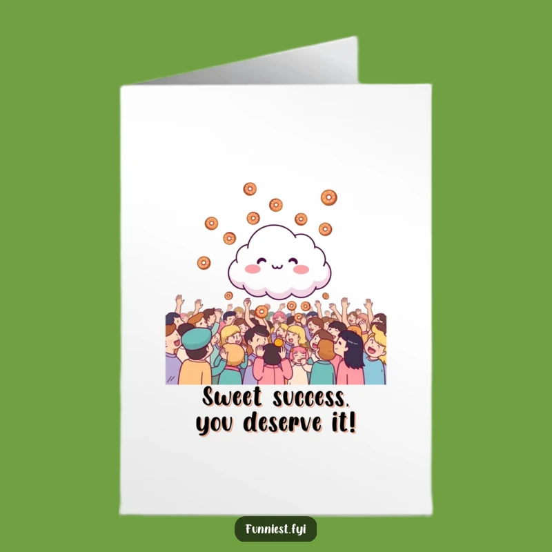 Free Printable Congrats Card: Donut Shower Humor Downloadable Celebration