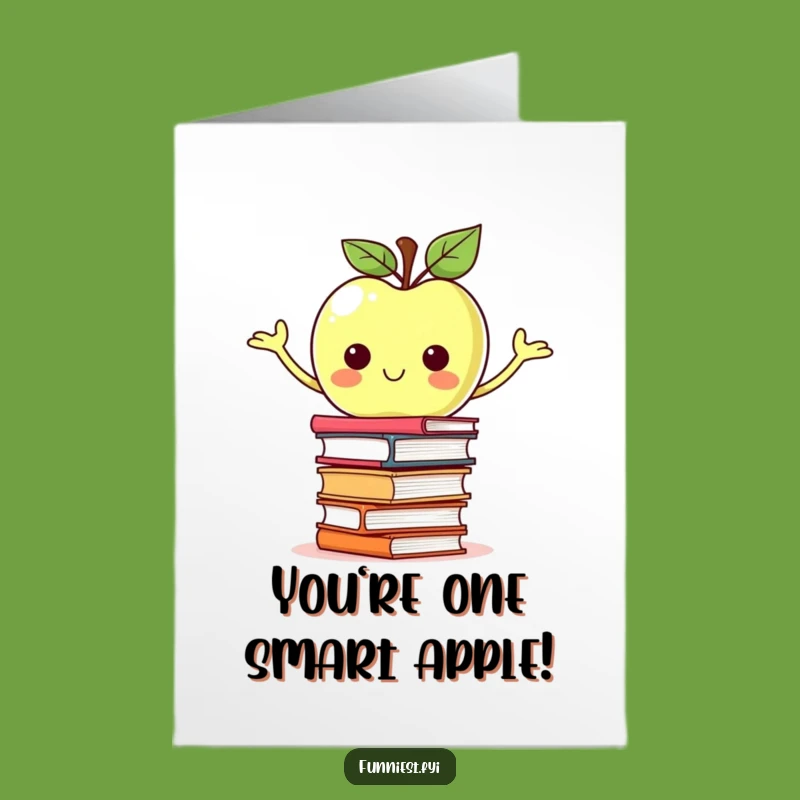 Free Printable Congratulations Card: Smart Apple Scholar! Hilarious Downloadable Greeting