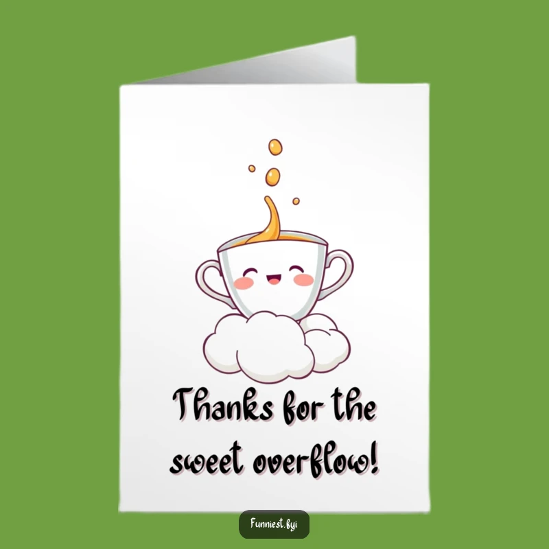 Charming Free Printable Thank You Card: Teacup & Cloud Pour - Downloadable!