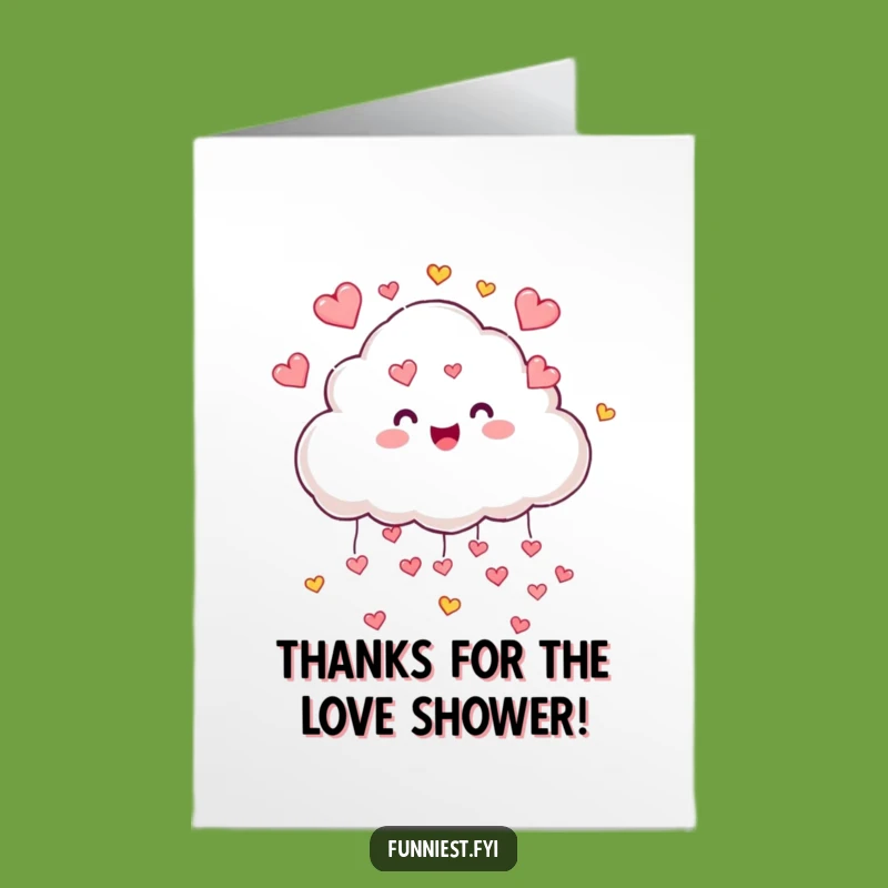 Free Printable Thank You Card: Happy Cloud Hearts, Heartfelt Downloadable Gift!