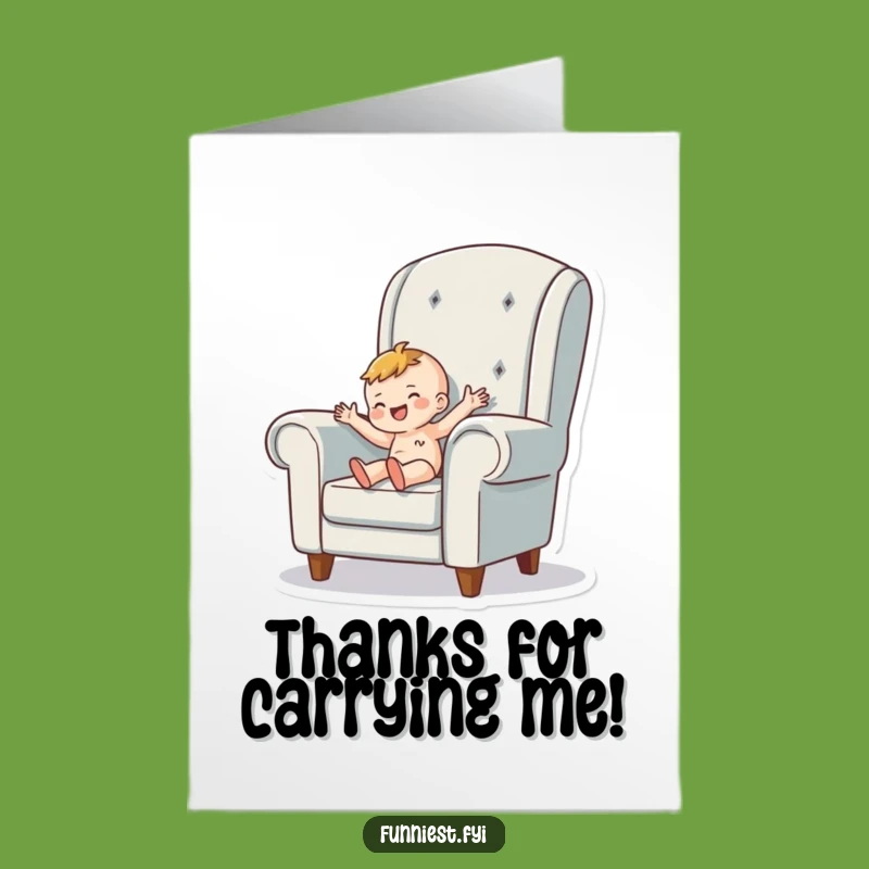 Free Printable Armchair Wiggle Thank You Card: Comfy Gratitude Downloads