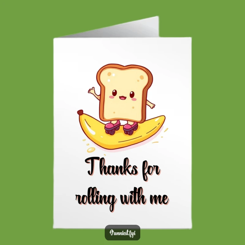 Free Printable Thank You Card: Toast Skater's Banana Surprise - Hilarious Appreciation Downloadable Gift!