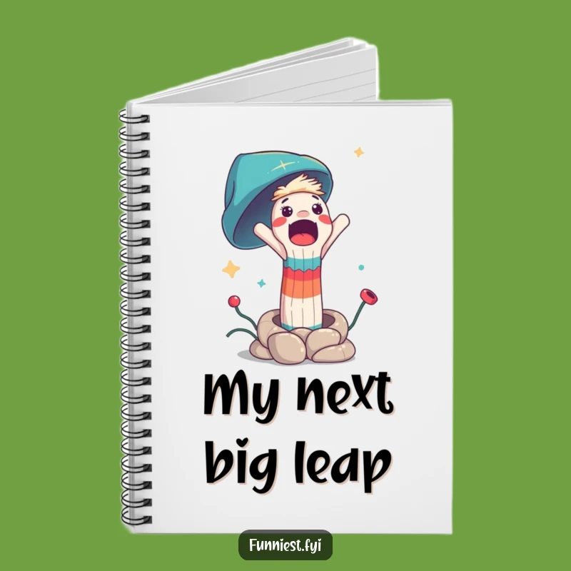 Funny Surprised Sock Puppet Spring Launch Notebook: Jot Down Your Surprises!