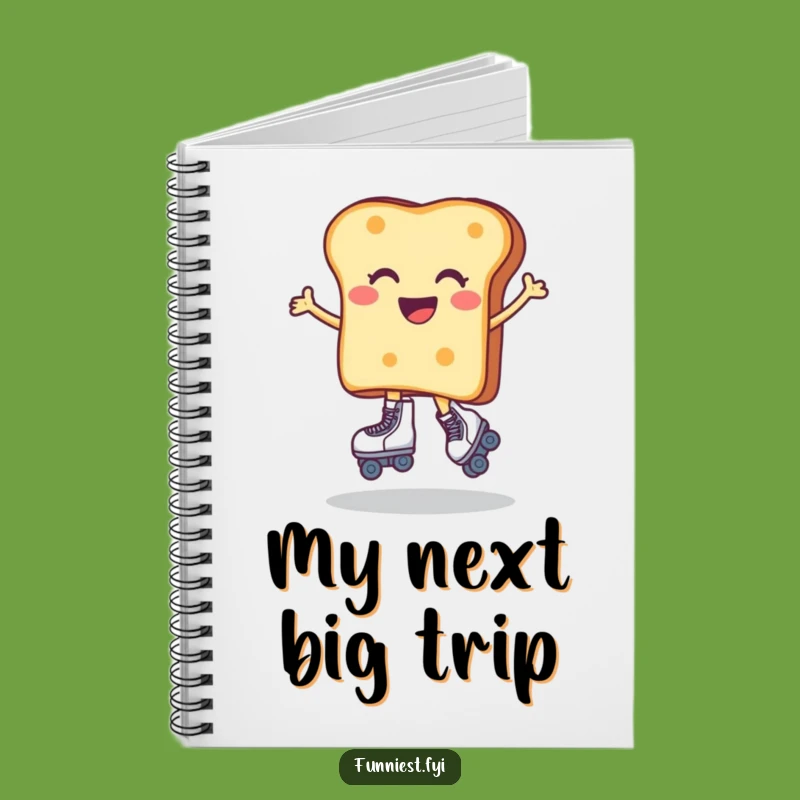 Funny Toast Roller Skater Notebook: Jot Down Ideas with Hilarious Flair