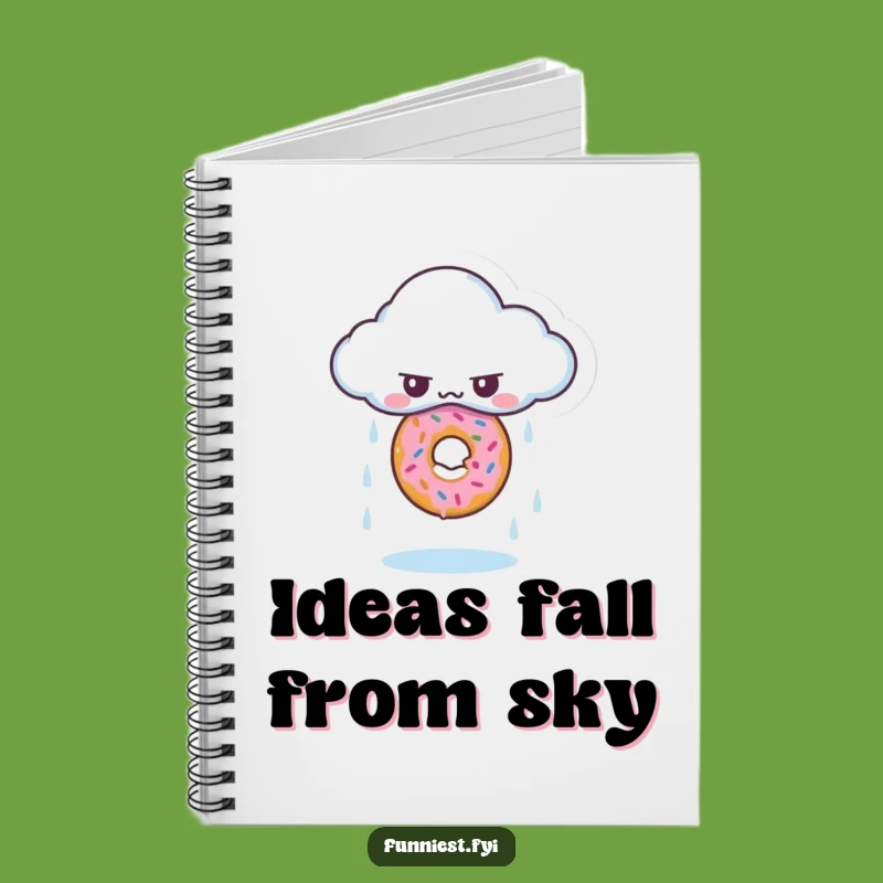 Funny Cloud Donut Notebook - Hilarious Journal for Sweet Ideas