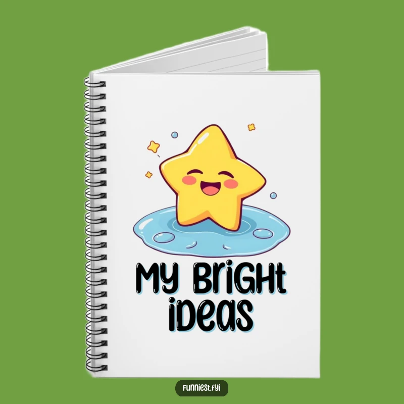 Funny Laughing Star Puddle Splash Notebook: Journal Your Joyful Moments!