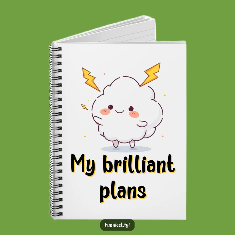 Funny Juggling Cloud Notebook: Lightning Journal, Energetic Notes