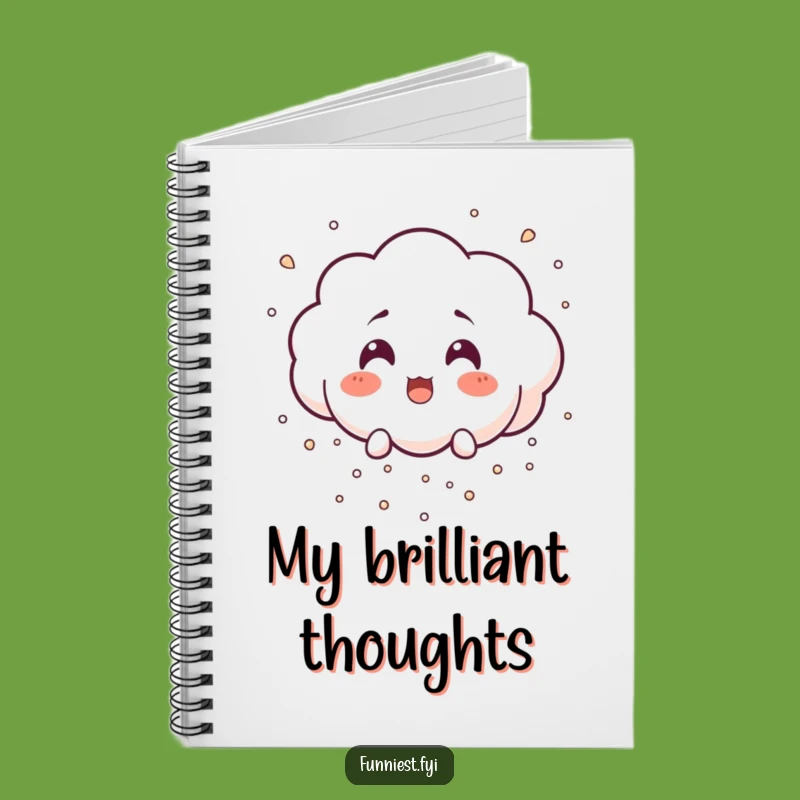 Funny Surprised Cloud Notebook: Laughing Rain Journal, Perfect Gift!