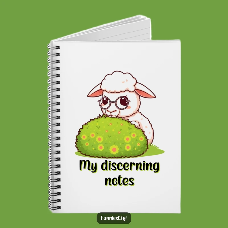 Funny Smug Sheep Monocle Notebook - Journal with Posh Judgment