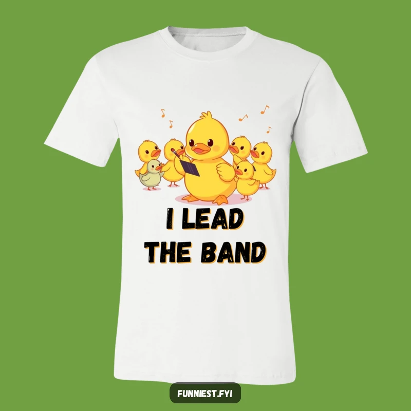 Funny Shy Duck Conductor T-Shirt: Wear Your Musical Charm with This Hilarious Tee