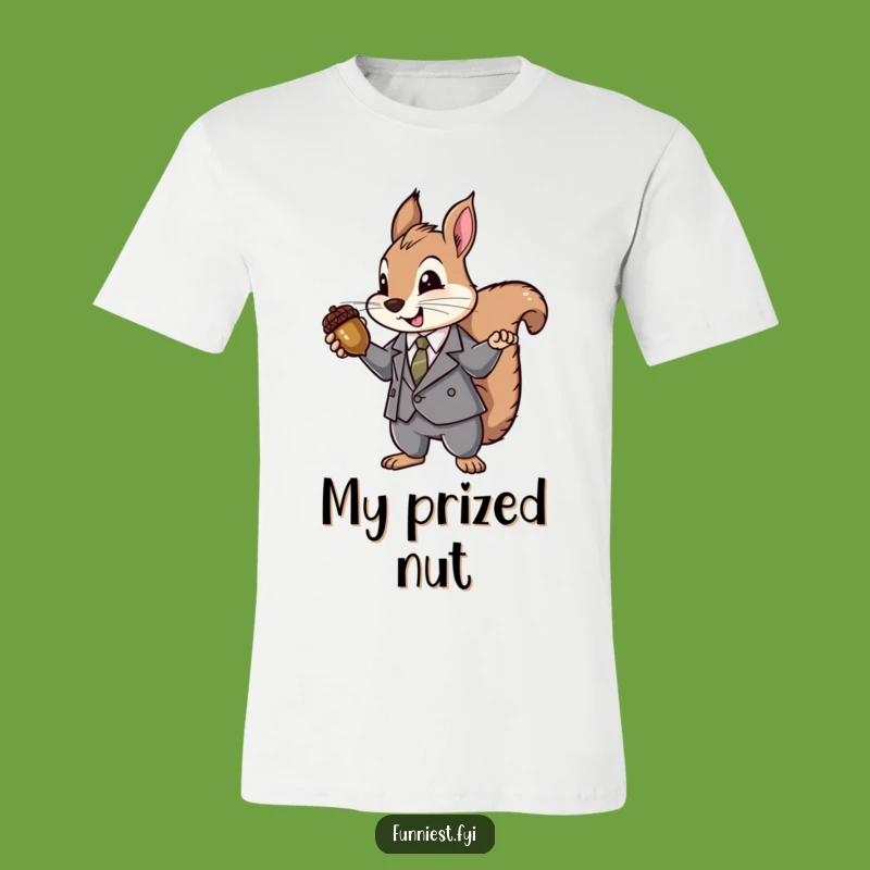 Funny Suit Squirrel T-Shirt: Acorn Jewel Presenter Tee - Gift
