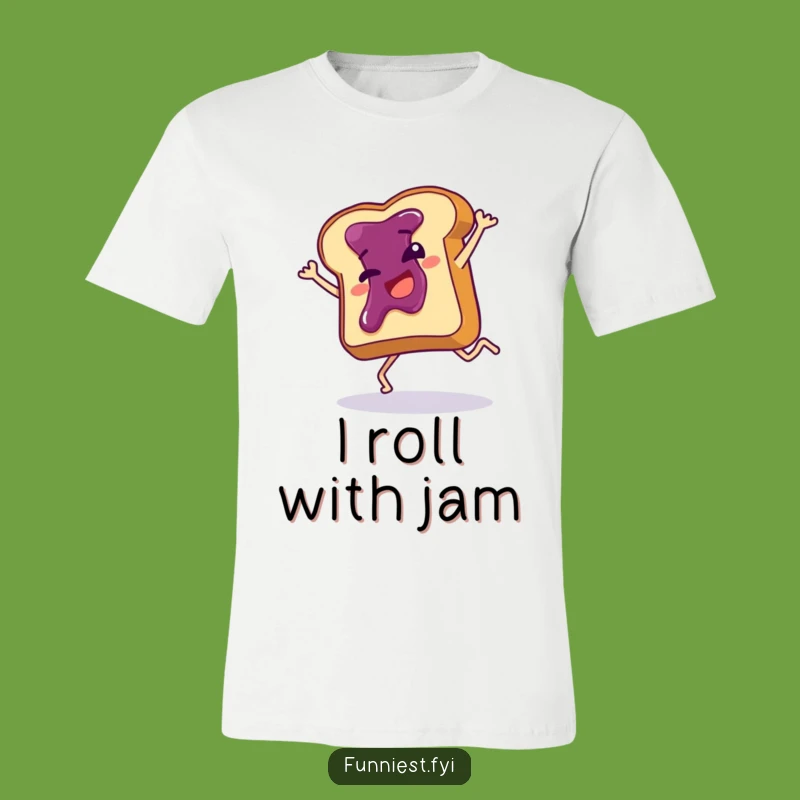 Funny Toast Cartwheel T-Shirt: Wear Your Giggles with This Jammy Slice