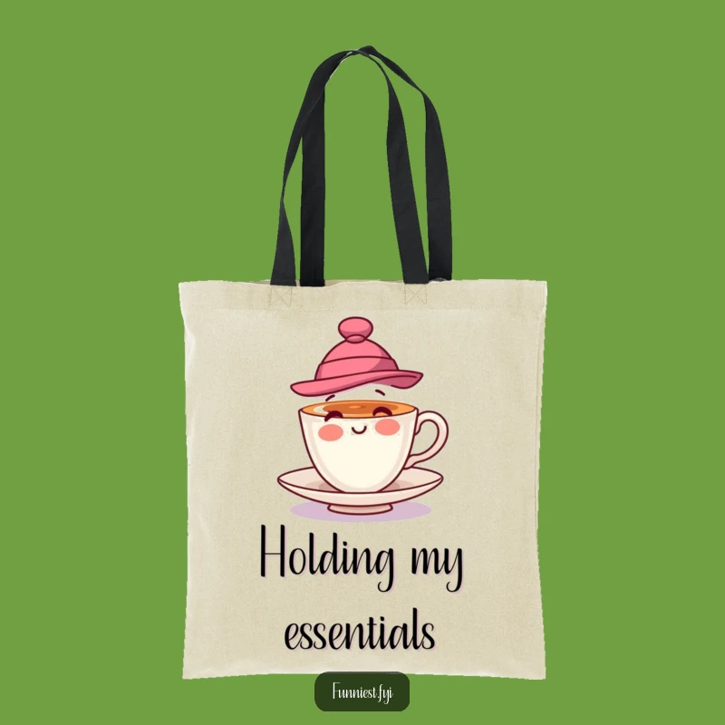 Funny Teacup Hat Tote Bag: Carry Your Style with a Playful Spin